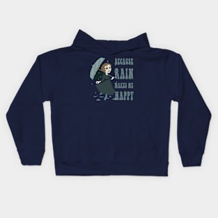 Old Cartoon Style pin up - Rain Kids Hoodie